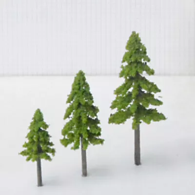 15PC Spring HO/OO Scale Miniatures Pine Landscape Plants Railway Scenery Model • $10.99