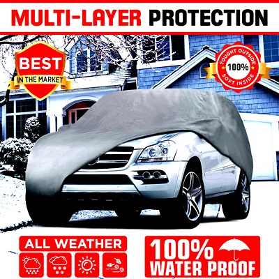 $76.90 • Buy Multi-Layer Genuine Waterproof SUV/Van Cover For Auto Car Protect All Weather XL