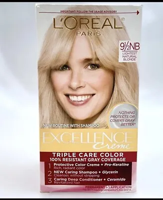 L’Oreal Excellence Creme 9 1/2 NB Lightest Natural Blonde Permanent Hair Color • $13.50