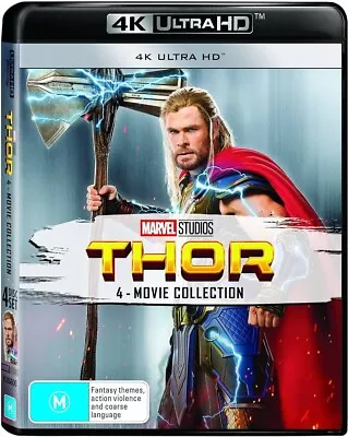 THOR 4-Movie Collection 4K Ultra HD | NEW+SEALED FREE POST | AUST RELEASE • $37
