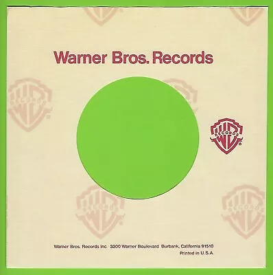 WARNER BROTHERS (cream/red) REPRODUCTION RECORD COMPANY SLEEVES - (pack Of 10) • $6.15