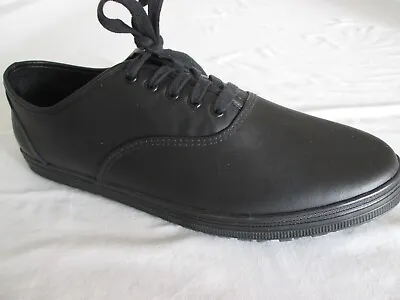 Safe T Step Shoes Women's 12Wide Leather Slip Resistant Comfort Black • £17.32