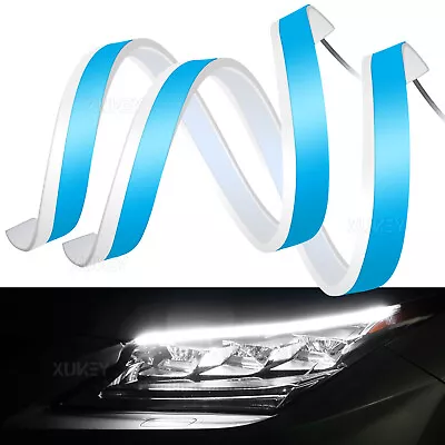 2x 23.6  Sequential LED Strip Indicator Turn Signal DRL Running Lights Daytime • $10.99