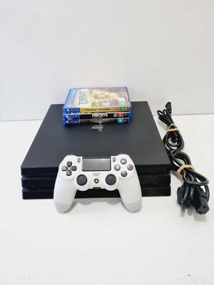 $287.95 • Buy Sony PlayStation 4 PS4 Pro 1TB Black 4K Console, Cables, Controller + 3 Games