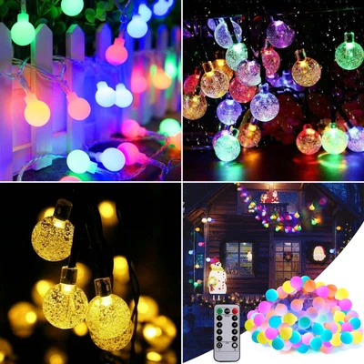 £8.25 • Buy 100 LED Globe String Fairy Lights Battery / USB Waterproof Home Decoration 10m