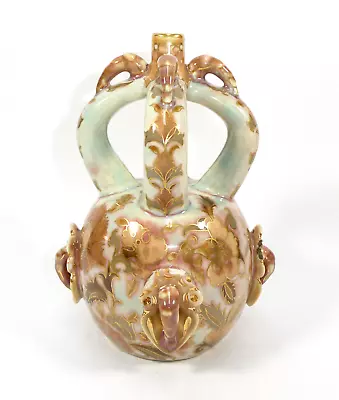 Zsolnay Pecs Porcelain Hungary Art Nouveau Vase Approx. 1890 • $1498.49