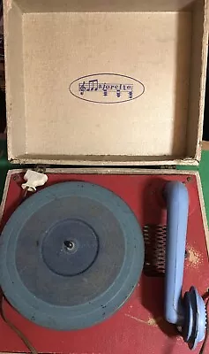 Majorette Kids Record Player (Tested) W/ 60+ Children’s Records • $89.95