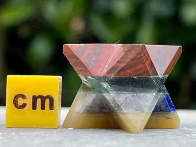 Chakra Bonded Crystal Merkaba Star - Genuine Spiritual Healing Mineral Stone • £10.80