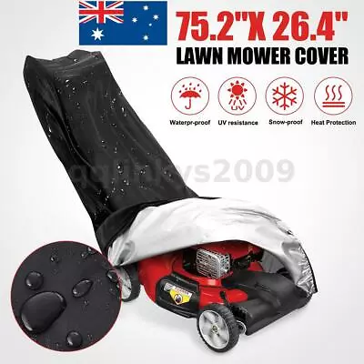 $23.98 • Buy Waterproof Lawn Mower Cover Heavy Duty Push Anti-UV Oxford Rain Protector 