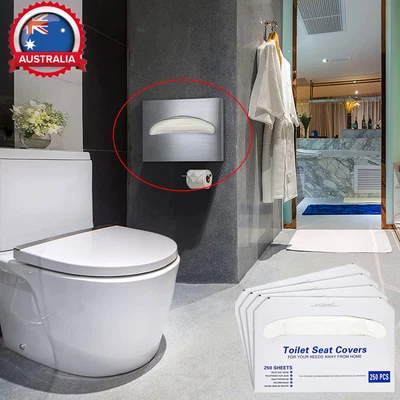 $24.88 • Buy Stainless Steel Toilet Seat Cover Paper Holder Toilet Paper Dispenser Tissue Box