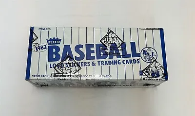 1982 Fleer Baseball Vending Box BBCE FASC From A Sealed Case • $200