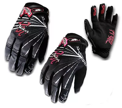 Motocross Kids Gloves Red Pink BMX Dirt Bike Peewee ATV Quad BIKE Bicycle SMALL • $8.89