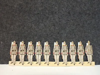 VINTAGE 1880's G.A. SCHWARZ BROTHER OF F.A.O. TOY PAPER SOLDIERS UNCUT STRIP 1 • $25