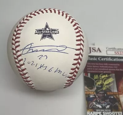 Vladimir Guerrero Jr. Blue Jays Signed  ASG MVP  2021 All Star Baseball JSA • $99.95