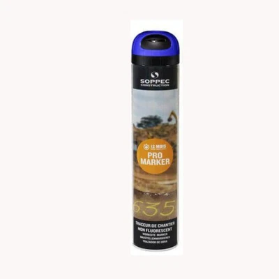 3x Soppec Blue Temporary Promarker Line Marking Construction Spray Paint 750ml • £18.42