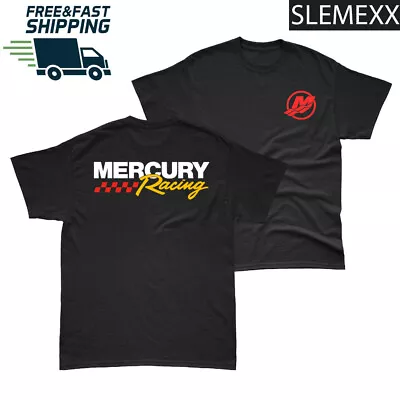 New Mercury Boats Logo Outboards 2 Side T-shirt USA Size S-2XL • $27.50