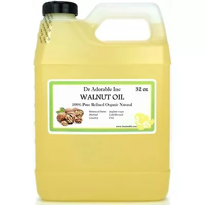 32 Oz / Quart Walnut Oil Organic Cold Pressed 100% Pure Refined  • $14.99