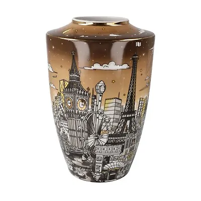 Charles Fazzino: Porcelain Vase  TRAVELLING THE WORLD  New In Box CoA Goebel • $269.99