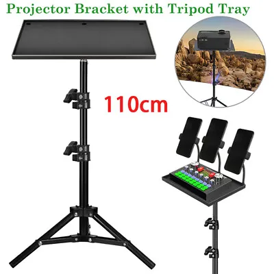 1.1m DVD Projector Laptop DJ Tripod Stand Adjustable Height With Tripod Tray • £11.29