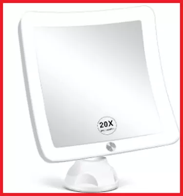 Fabuday 20X Magnifying Mirror With LED Light Upgraded Lighted Makeup Mirror** • $30