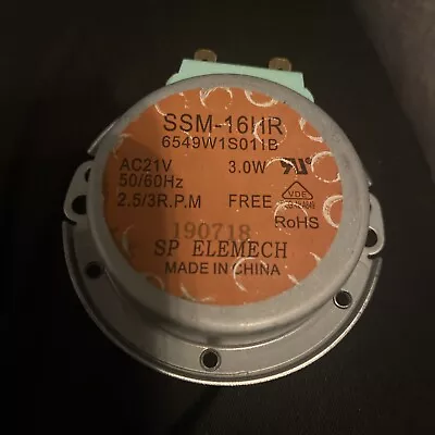 LG Genuine OEM SSM-16HR 6549W1S011B Microwave Turntable Motor LCRT2010ST • $8