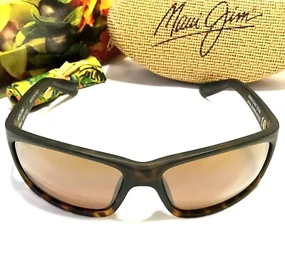 MAUI JIM KANAIO COAST SUNGLASSES Tortoise Ombre W/ Polarized Lenses MJ 766-10 • $499.99