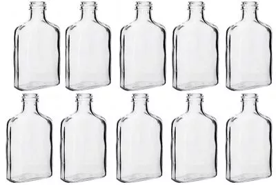 GLASS Bottles 100ml - 10cl -10 Bottles + Gold Screw Caps Home Brew P&P UK • £12.49