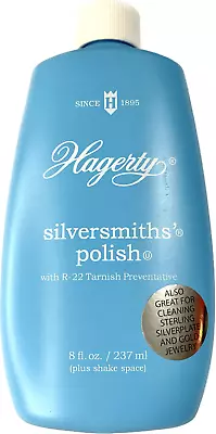 Hagerty Silversmiths Polish Professional Silver Cleaner Tarnish Remover 8oz NEW • $9.99