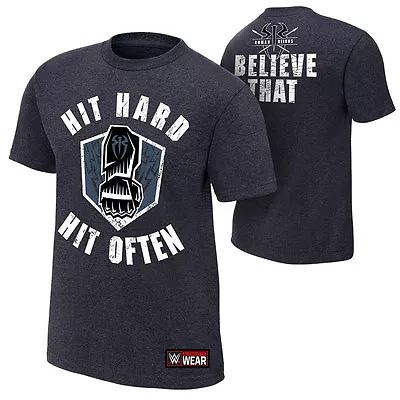 £17.99 • Buy Wwe Roman Reigns Hit Hard Hit Often Youth T-shirt Kids Official New