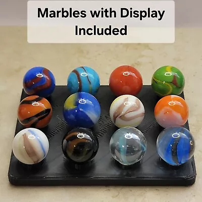 Imperfect Glass Marbles And Display* Lot #4332 • $6.99