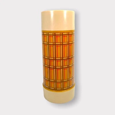 $13.50 • Buy Vintage 1970’s Aladdin Best Buy USA Thermos Picnic Flask Check/Tartan Pattern