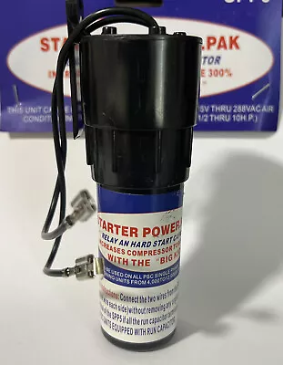 SPP5 Hard Start Kit Capacitor Relay 1/2HP-10HP Increases Torque 300% Power.R.Pak • $10.50