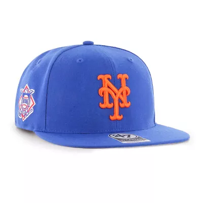 New York Mets 47 Brand MLB Captain Adjustable Snapback Hat Blue • $29.99