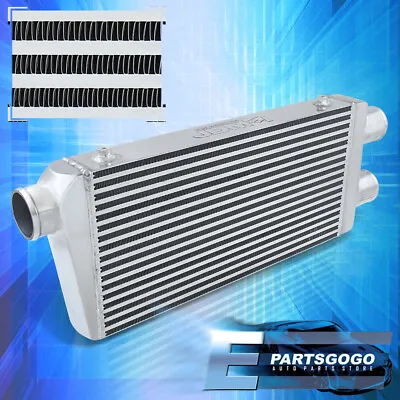 For Universal 2 Inlet To 1 Outlet FMIC Front Mount Intercooler 32.25 X11.75 X3  • $113.99