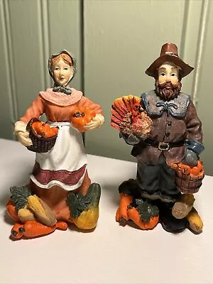 Ks Collection Resin Pilgrim Man And Woman Autumn Decor Fall Thanksgiving 5” • $14.49