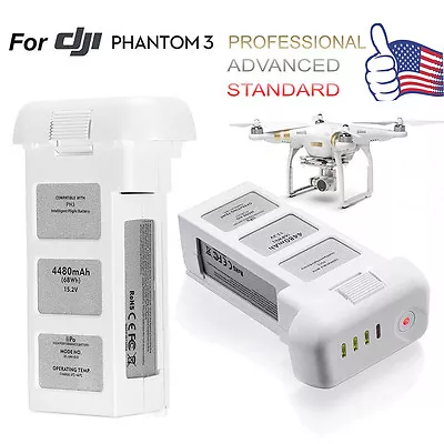 4480mAh 15.2V For DJI Phantom 3 Pro Advanced Standard Intelligent LiPo Battery • $75.99