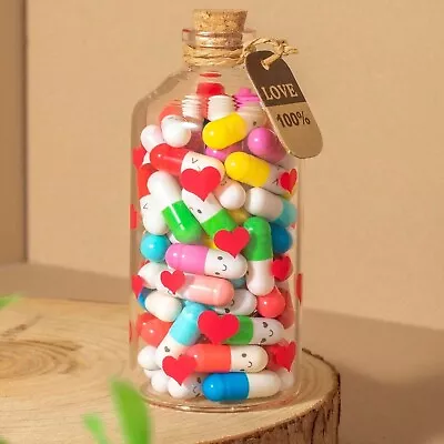 1pc Capsule Message In A Bottle Romantic Gift For  Valentine Day Capsule Letter • $8.99