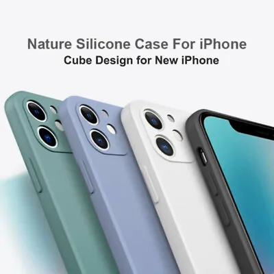 Liquid Nature Silicone Case For IPhone 14 7 8 Plus SE2 X XR MAX 11 12 13 PRO MAX • $5.95