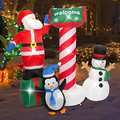 5 Ft Christmas Inflatable Airblown Santa Clause Snowman & Penguin • $125