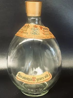 Vintage Whiskey Bottle HAIG & HAIG Scottish Old Blended EMPTY Dimpled Glass • $12.50