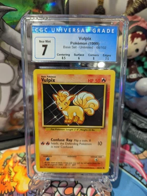$1 • Buy Pokémon TCG Vulpix Base Set 68/102 Unlimited - CGC 7 (A)