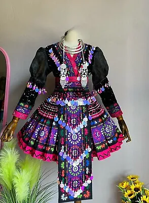 Hmong Dress Traditional Costume Hmong Clothes Hmong Hill Tribe Handmade Outfit • $165