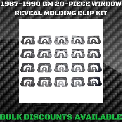 1969-1988 GM G Body Rear Window Windshield Vinyl Top Molding Trim Reveal Clips • $15.96