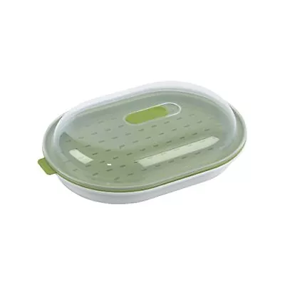 GoodCook BPA-Free Plastic Microwave Vegetable And Fish Steamer Green • $29.70