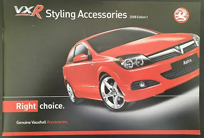 Vauxhall VXR Styling Accessories Brochure 2008 Corsa Astra Vectra Tigra Zafira • $10.09