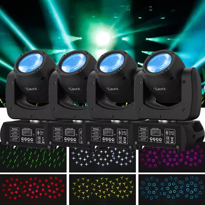 £205.99 • Buy 4PCS LED Moving Head Light RGBW Gobo Beam Stage DJ Disco Show DMX Spot Lighting