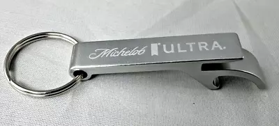 MICHELOB ULTRA Silver Metal Keychain Beer Bottle Can Opener NEW • $2.99