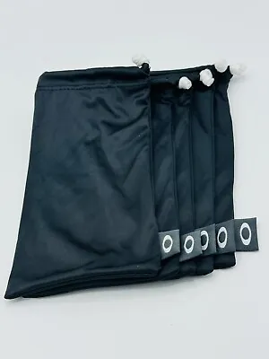 New Oakley 5 Pack Large Microfiber Bag Cloth Pouch Storage Case Black Cleaning • $19.79