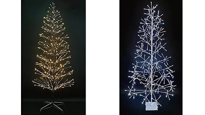 £18.95 • Buy Birch Twig Tree Snowy Pre Lit Christmas Outdoor Indoor Lights Xmas Decoration