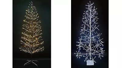 £24.95 • Buy Birch Twig Tree Snowy Pre Lit Christmas Outdoor Indoor Lights Xmas Decoration